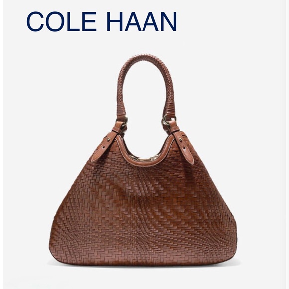 Cole Haan Handbags - Cole Haan LIMITED EDITION Genevieve Woven Shoulder Bag in Sequoia